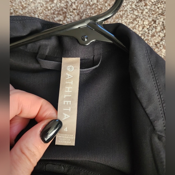 Athleta Interstellar Blazer Size 4 Women's Black Blazer EUC - Picture 9 of 11